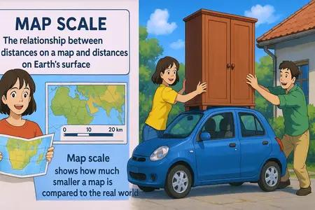 map scale Simple Definition