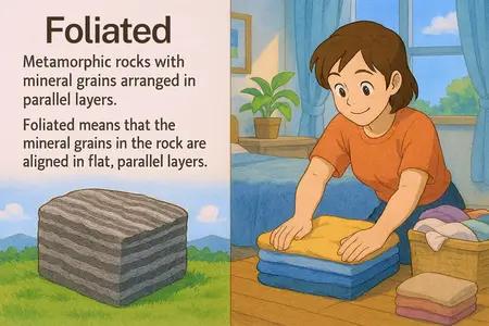 foliated Simple Definition