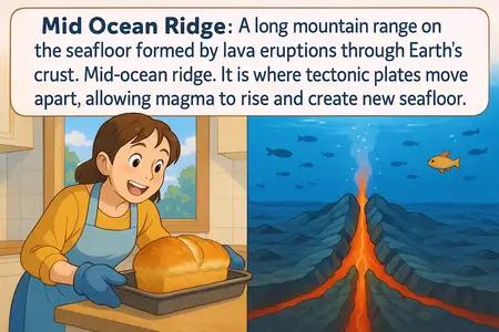 mid ocean ridge Simple Definition
