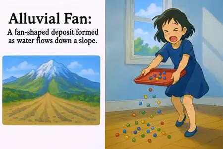 alluvial fan Simple Definition