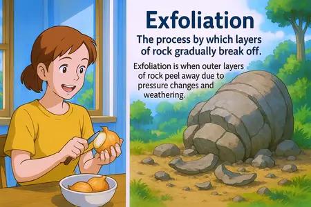 exfoliation Simple Definition