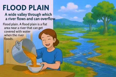 flood plain Simple Definition