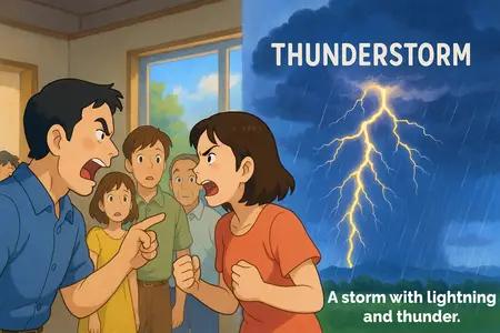 thunderstorm Simple Definition
