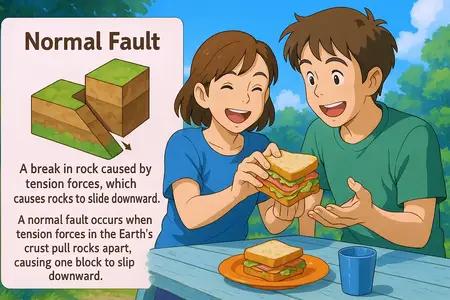 normal fault Simple Definition