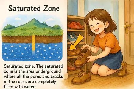 saturated zone Simple Definition