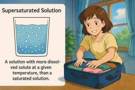 supersaturated solution Simple Definition