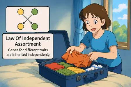 law of independent assortment Simple Definition