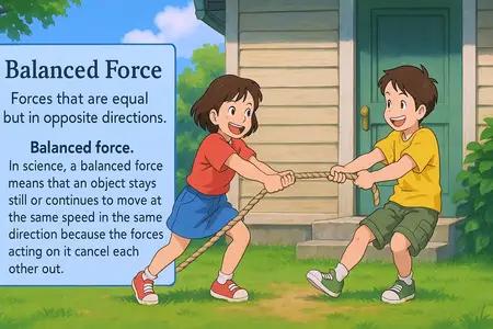 balanced force Simple Definition