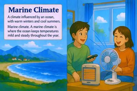 marine climate Simple Definition