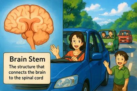 brain stem Simple Definition