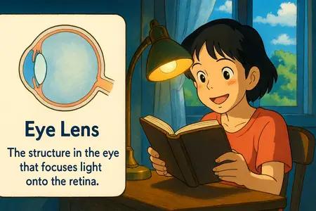 eye lens Simple Definition
