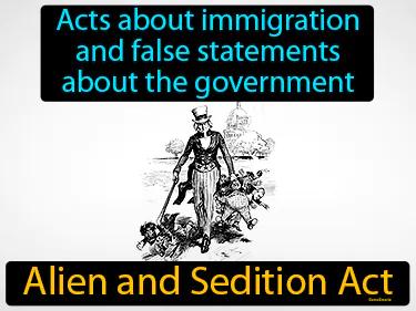 Alien and Sedition Acts Simple Definition