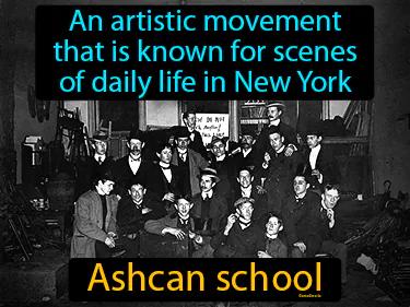 Ashcan school Simple Definition
