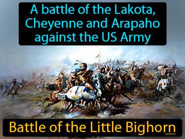Battle of the Little Bighorn Simple Definition