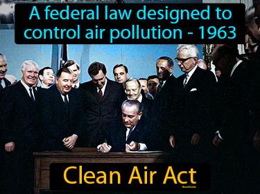 Clean Air Act Simple Definition
