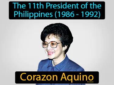 Corazon Aquino Simple Definition