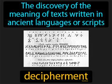 decipherment Simple Definition