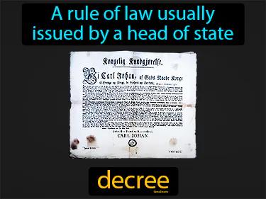 decree Simple Definition