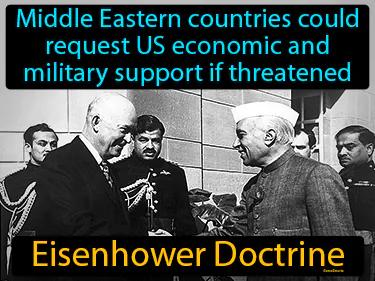 Eisenhower Doctrine Simple Definition