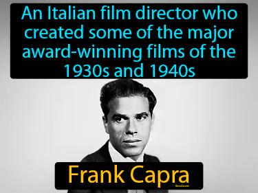 Frank Capra Simple Definition