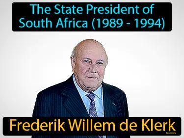 Frederik Willem de Klerk Simple Definition