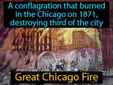 Great Chicago Fire Simple Definition