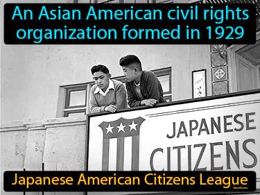 Japanese American Citizens League Simple Definition
