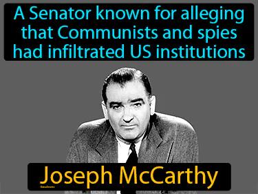 Joseph McCarthy Simple Definition