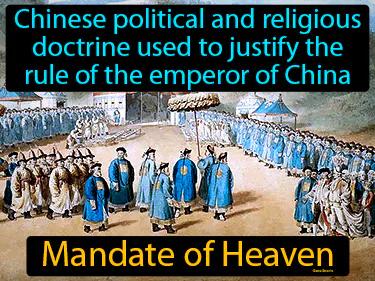 Mandate of Heaven Simple Definition