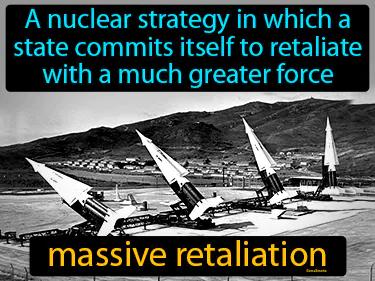 massive retaliation Simple Definition