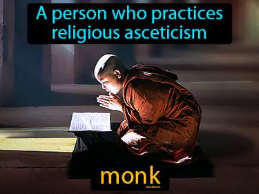 monk Simple Definition