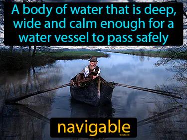 navigable Simple Definition