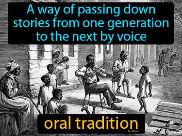 oral tradition Simple Definition