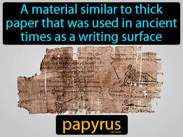 papyrus Simple Definition