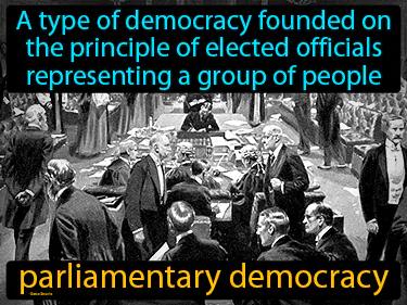parliamentary democracy Simple Definition