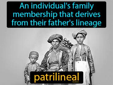 patrilineal Simple Definition