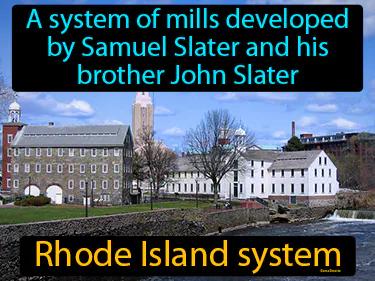 Rhode Island system Simple Definition