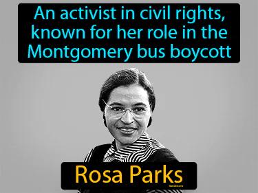 Rosa Parks Simple Definition