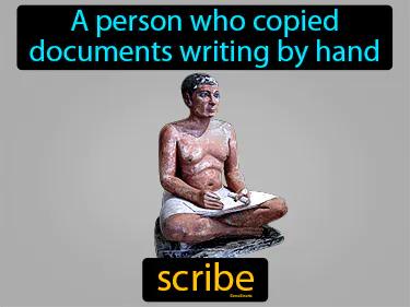 scribe Simple Definition
