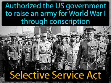 Selective Service Act Simple Definition