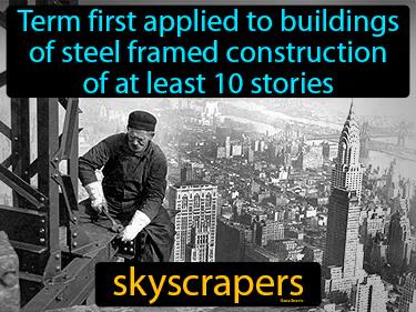 skyscrapers Simple Definition