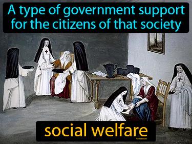 social welfare Simple Definition