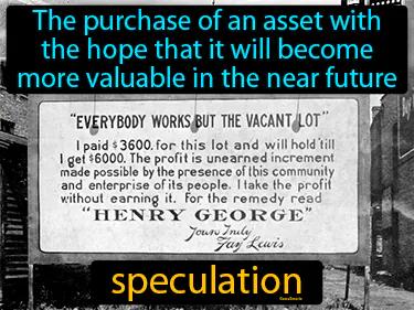 speculation Simple Definition