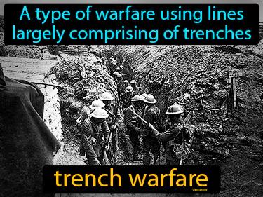trench warfare Simple Definition