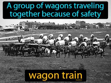 wagon train Simple Definition