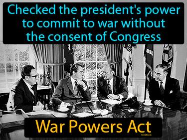 War Powers Act Simple Definition