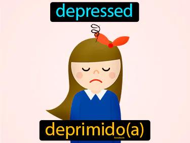 deprimido Simple Definition