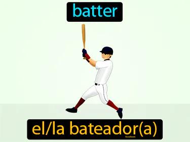 el bateador Simple Definition