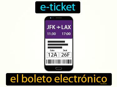 el boleto electronico Simple Definition