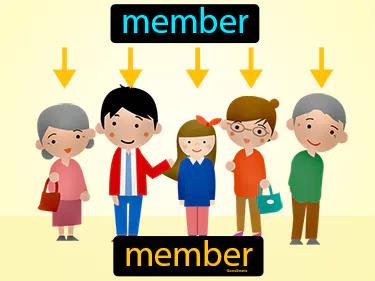 el miembro Simple Definition